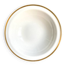 Ramequin Corning en porcelaine blanche et dorée