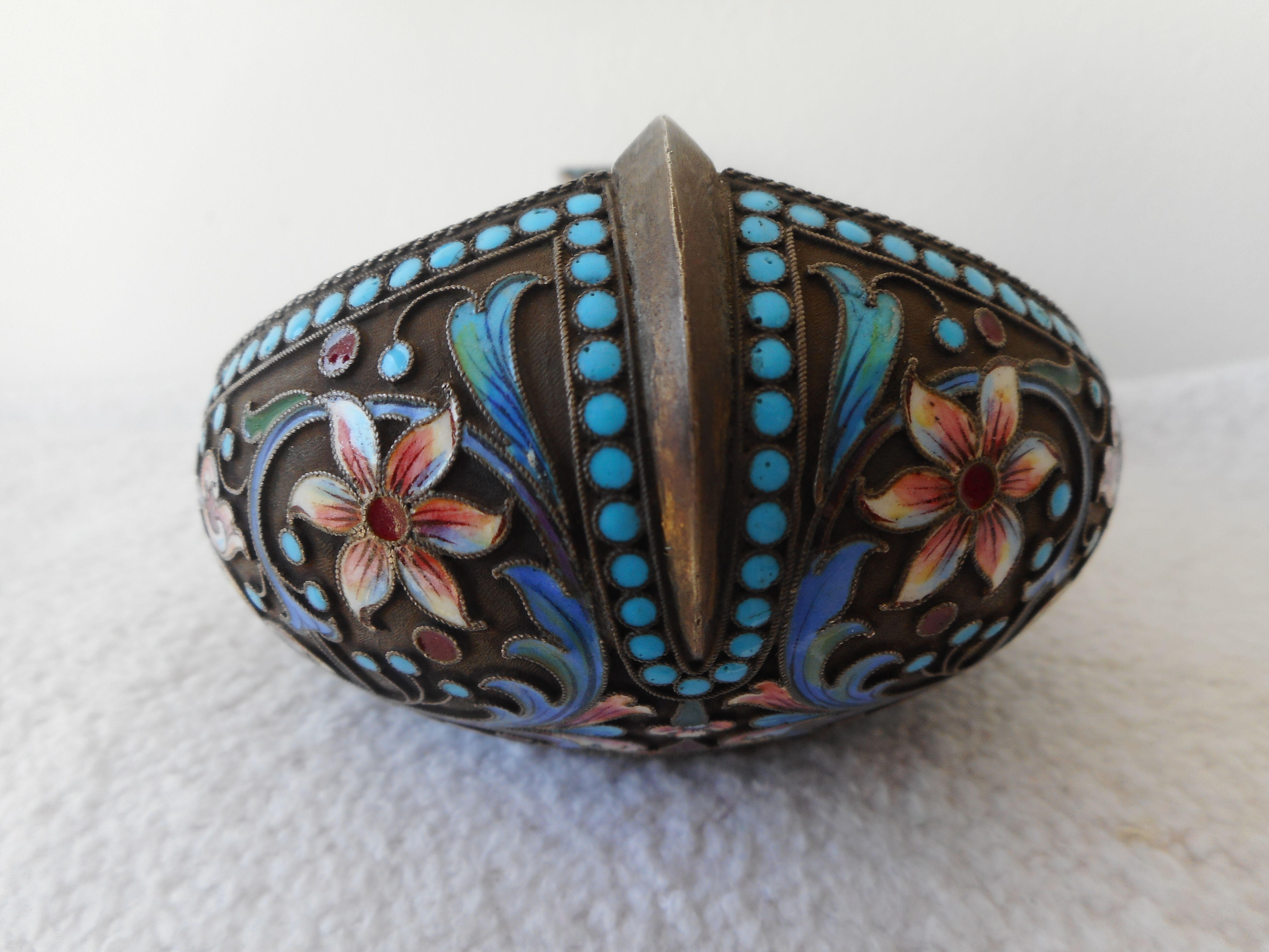 Russian enamelled kovsh