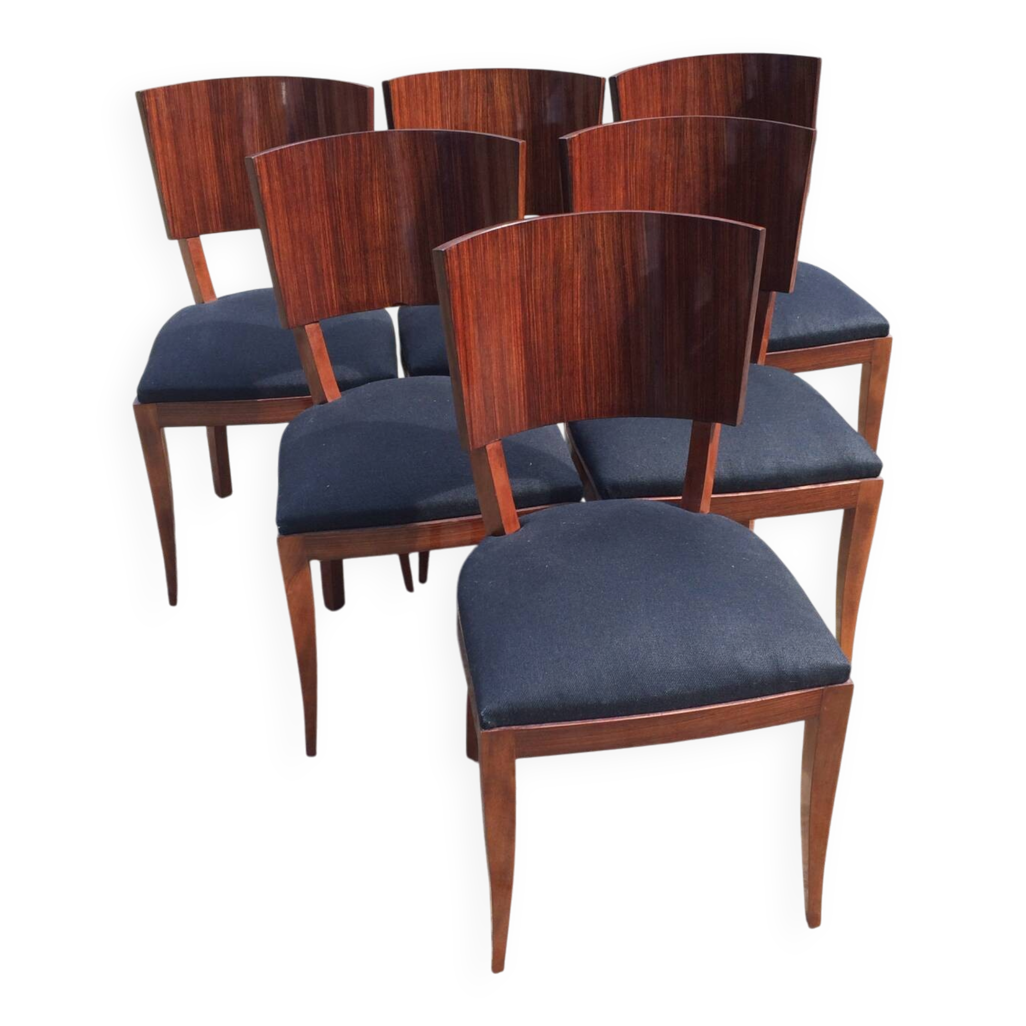 Série de six chaises Art Deco