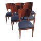 Série de six chaises Art Deco