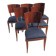 Série de six chaises Art Deco