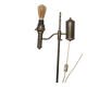 19th Century reading floor lamp - Wild & Wessel burner in solid brass
