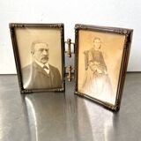 Foldable Antique Double frames Convex glass