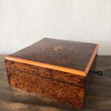 Walnut padded jewelry box
