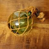 Peach ball with macrame