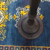 Early 20th century bistro table with cast iron base and Terrazzo top