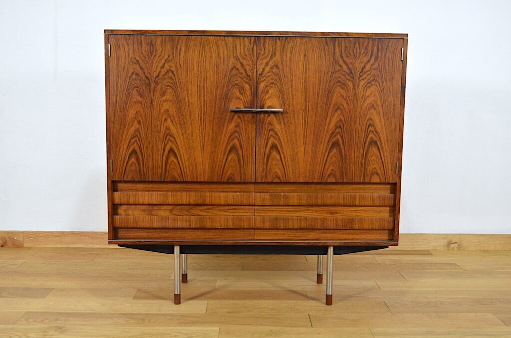Scandinavian design furniture in rosewood from Rio Alfred Hendrickx 1960