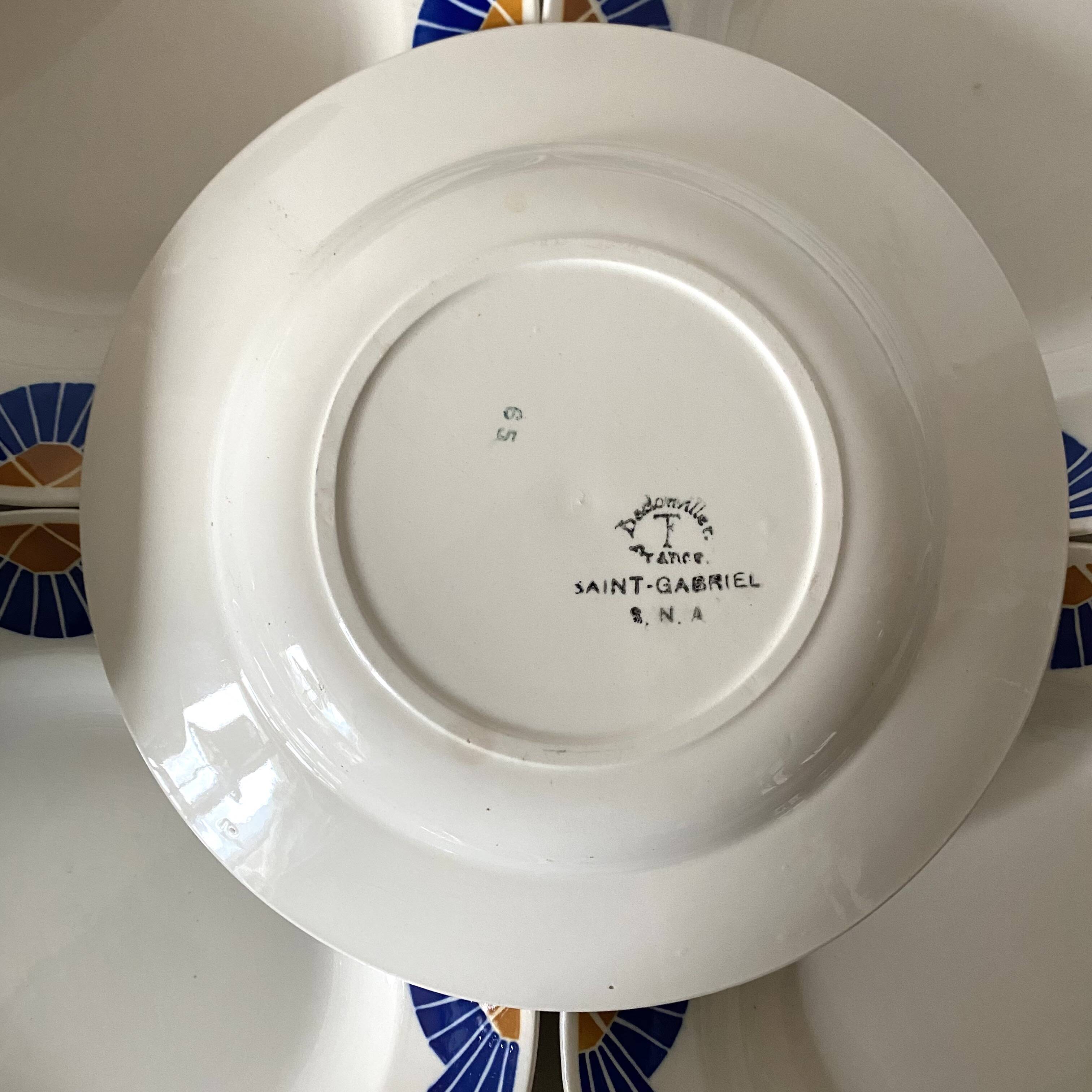 Deep plates Badonviller Saint Gabrielle 1900