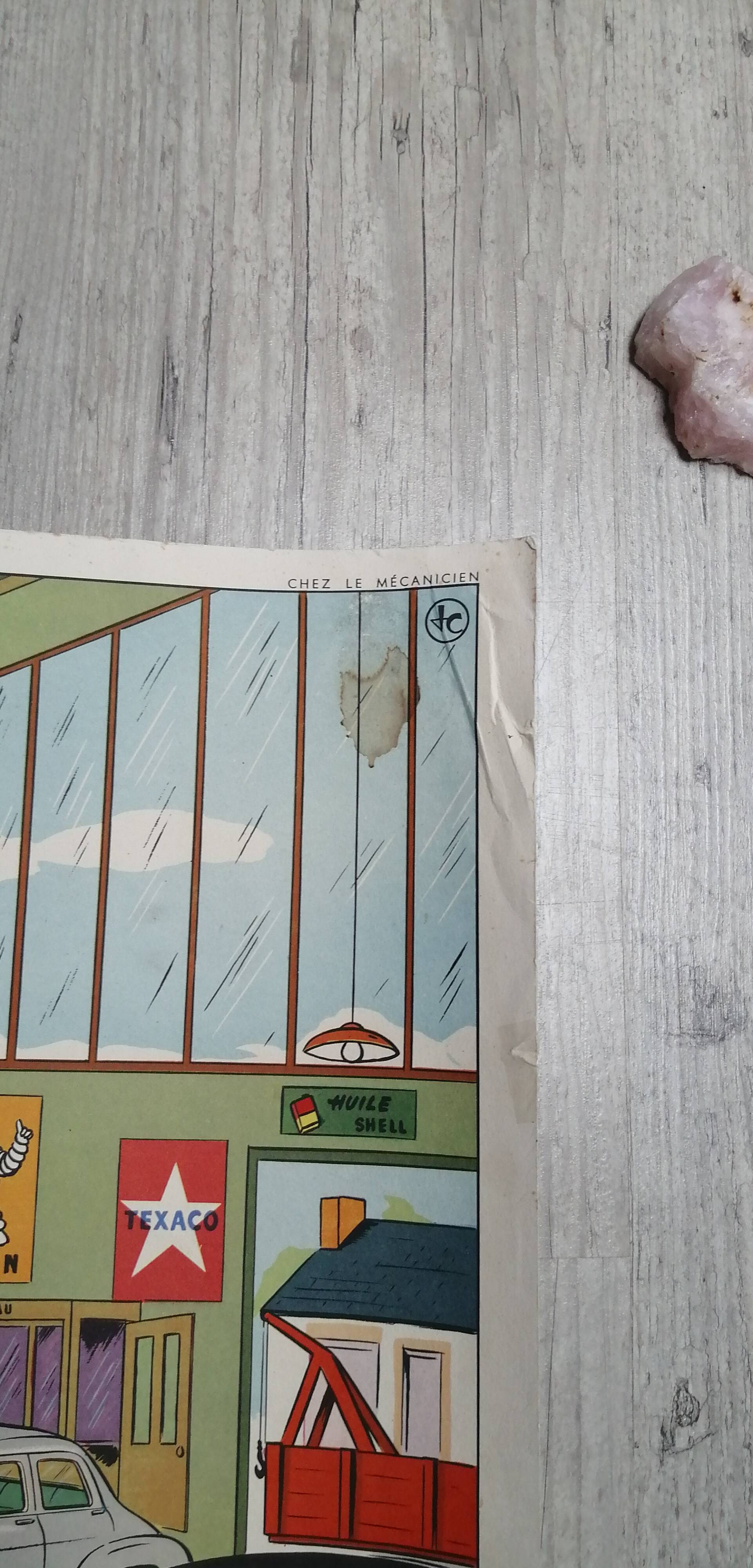 School poster "the mechanic/the station" 56x76