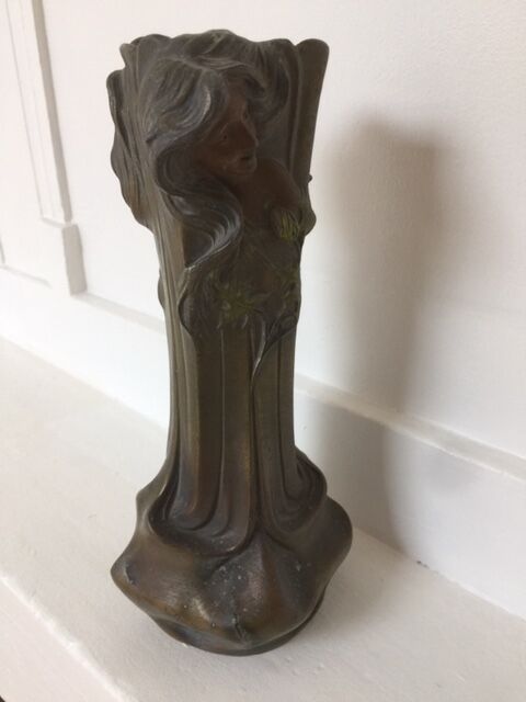 Pair of regulating vases signed Flora Francesco - Art Nouveau