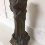 Pair of regulating vases signed Flora Francesco - Art Nouveau