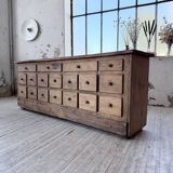 1950s workshop furniture in pine