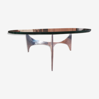 Table basse de Knut Hesterberg en aluminium