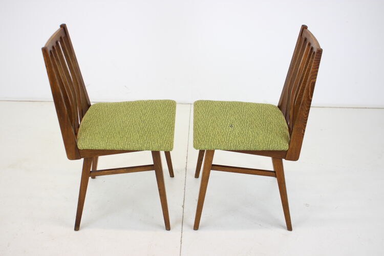 Lot de 4 chaises de salle à manger des années 1960, Tchécoslovaquie