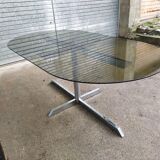 Design chrome oval table