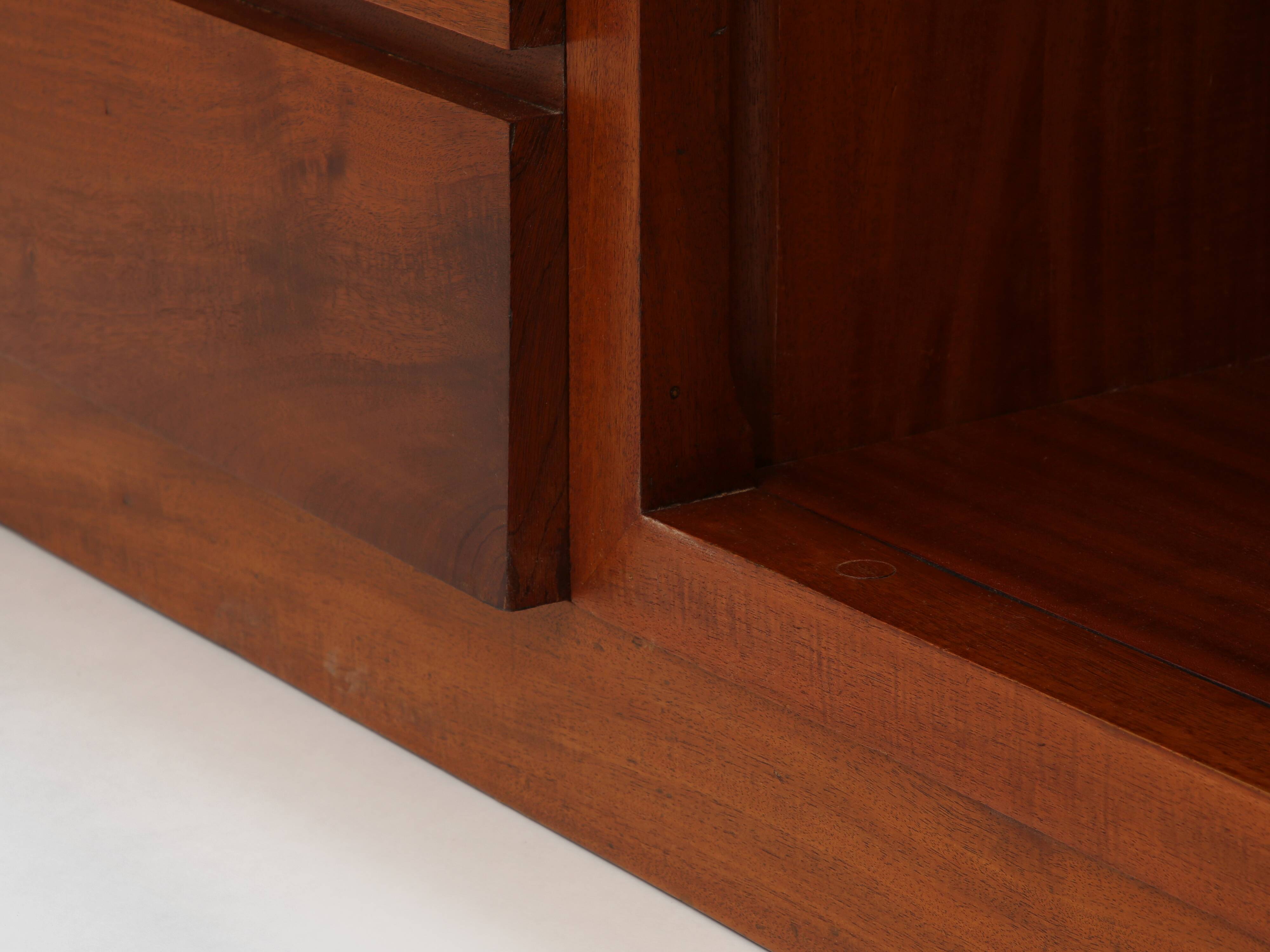 Large modernist cabinet with two doors in mahogany from around 1940.