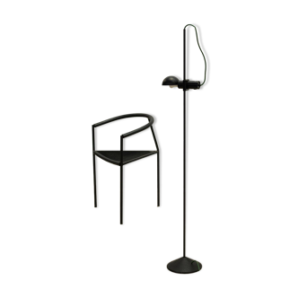 Black metal Floorlamp by Barbieri e Marianelli for Tronconi