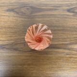 Soliflore en verre soufflé dans les tons rouge/orangé