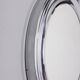 Vintage 1970s round wall mirror in chrome-plated metal, italian design