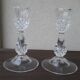 Pair of crystal candlesticks