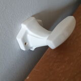 White porcelain hooks