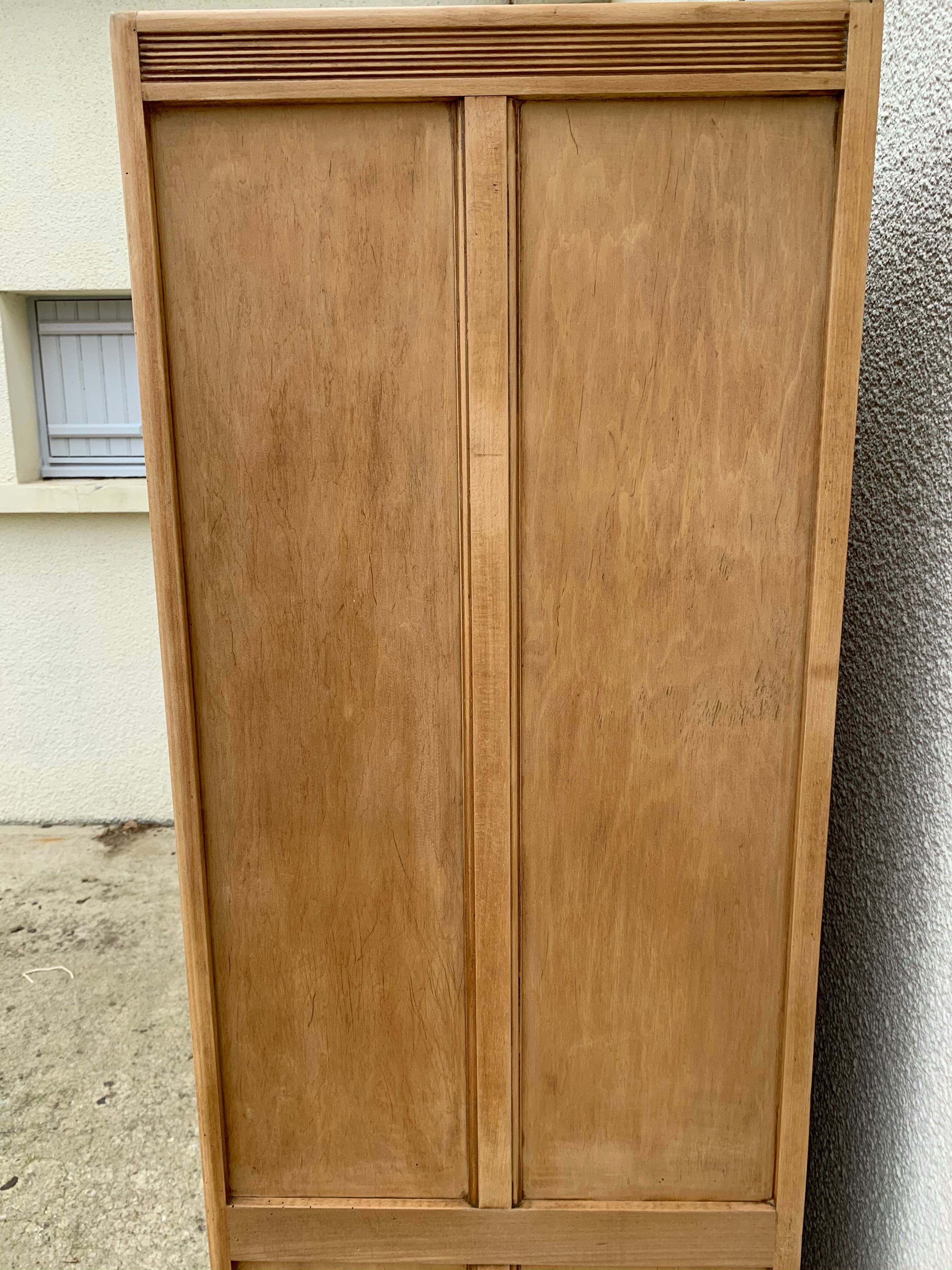 Paris raw wood cabinet 1950