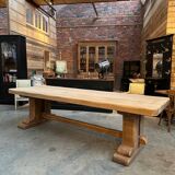 Very large solid oak farmhouse table