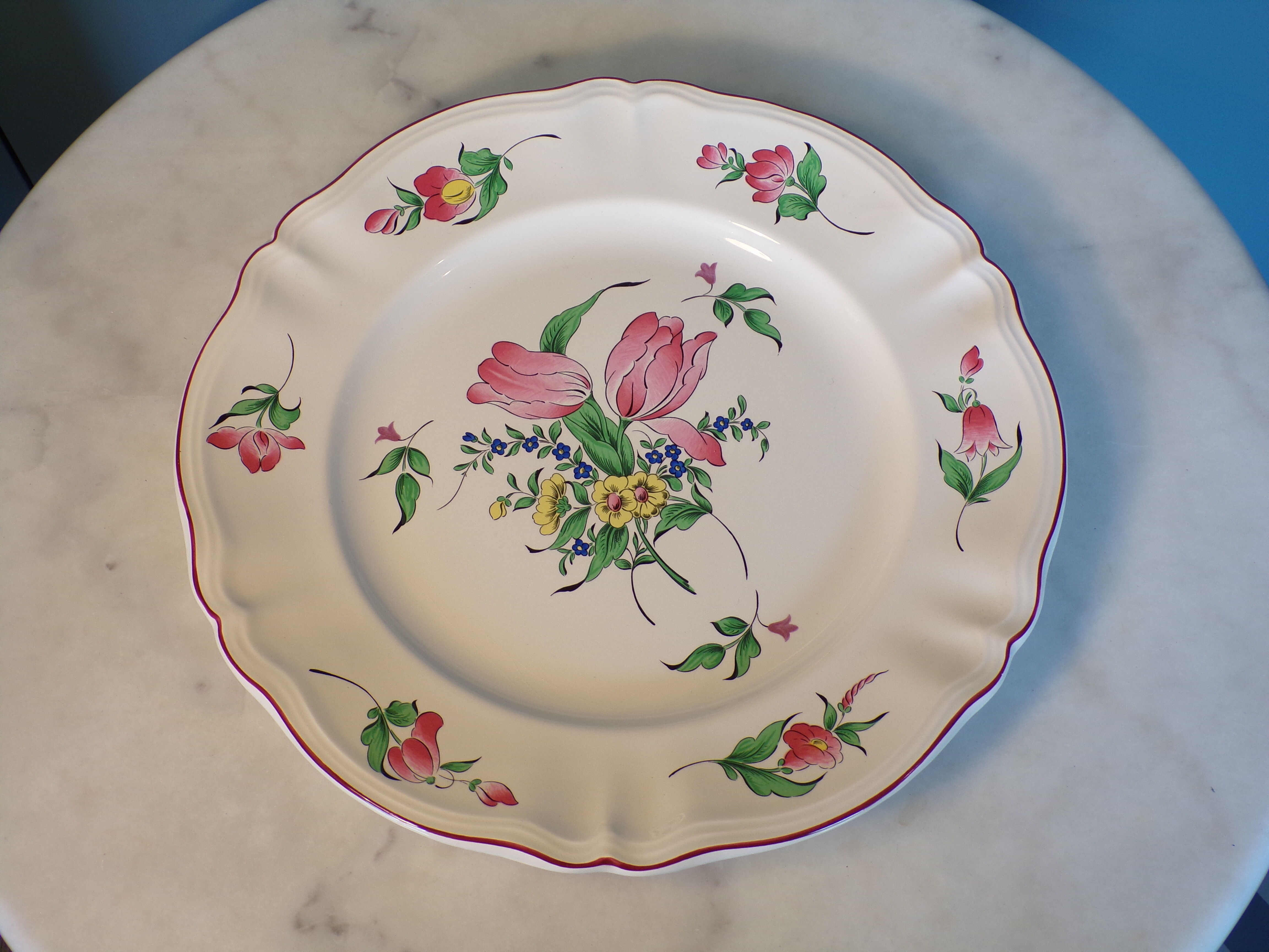Round plate Lunéville KG Lantern Ø35.5cm