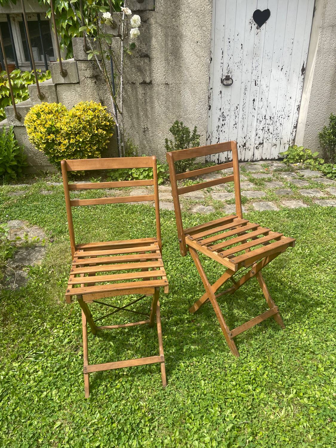 Pair of vintage children's chairs