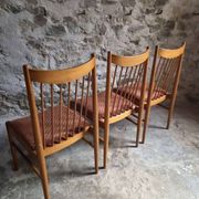 Set of 6 Danish teak dining chairs model 422, attributed to Arne Vodder for Sibast, 1960s.
