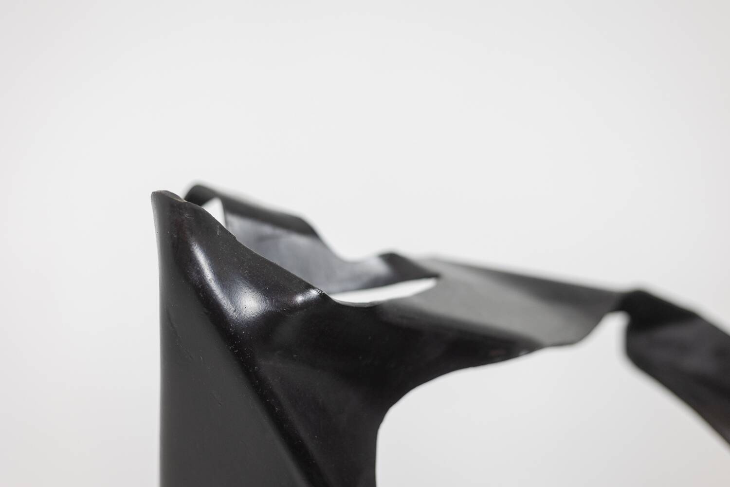 Jean Campa. Abstract sculpture in patinated iron. 1980s.