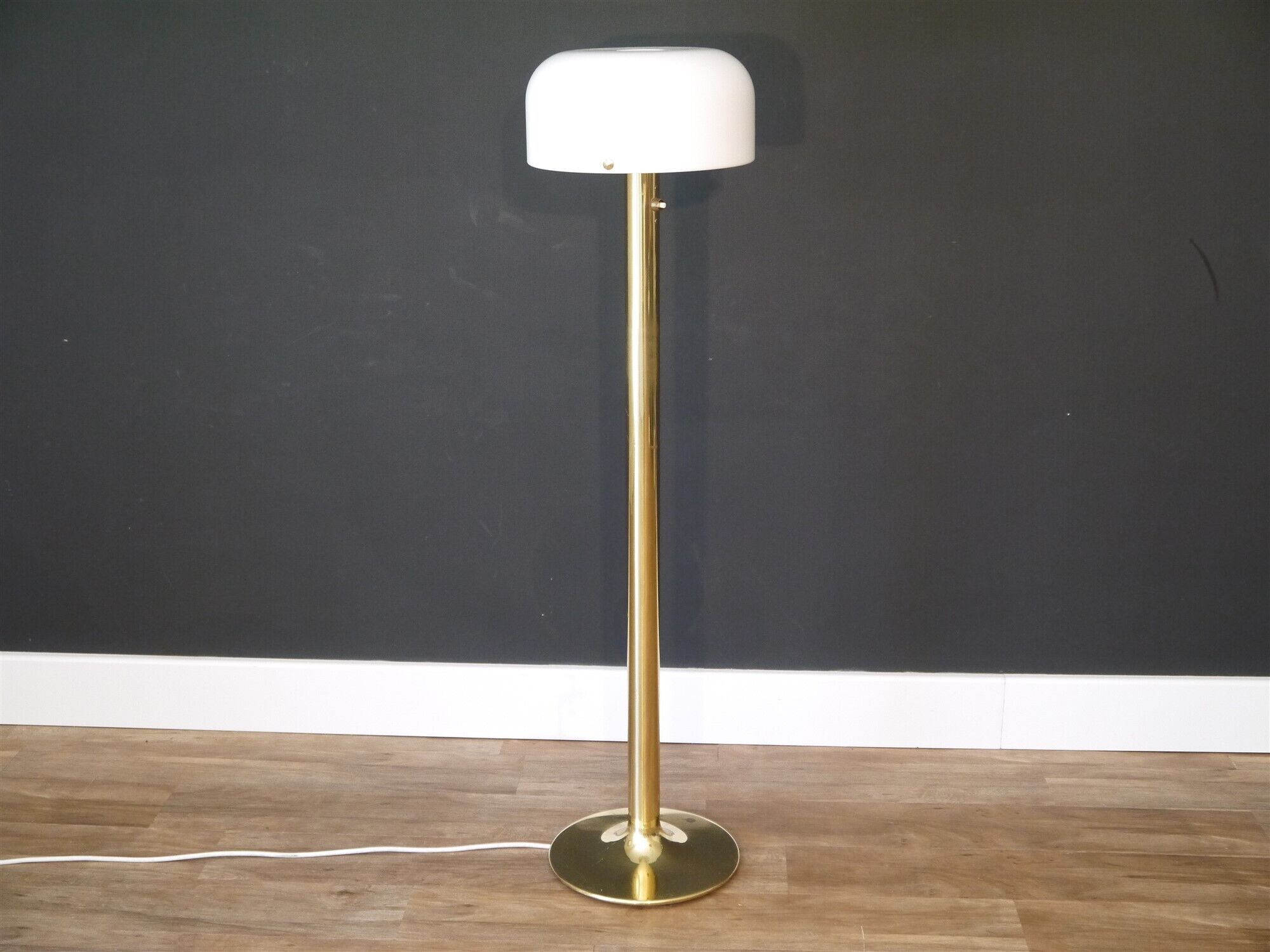 Scandinavian brass and plexiglas lamppost Atelje Lyktan 1970