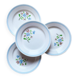 4 Salins dessert plates