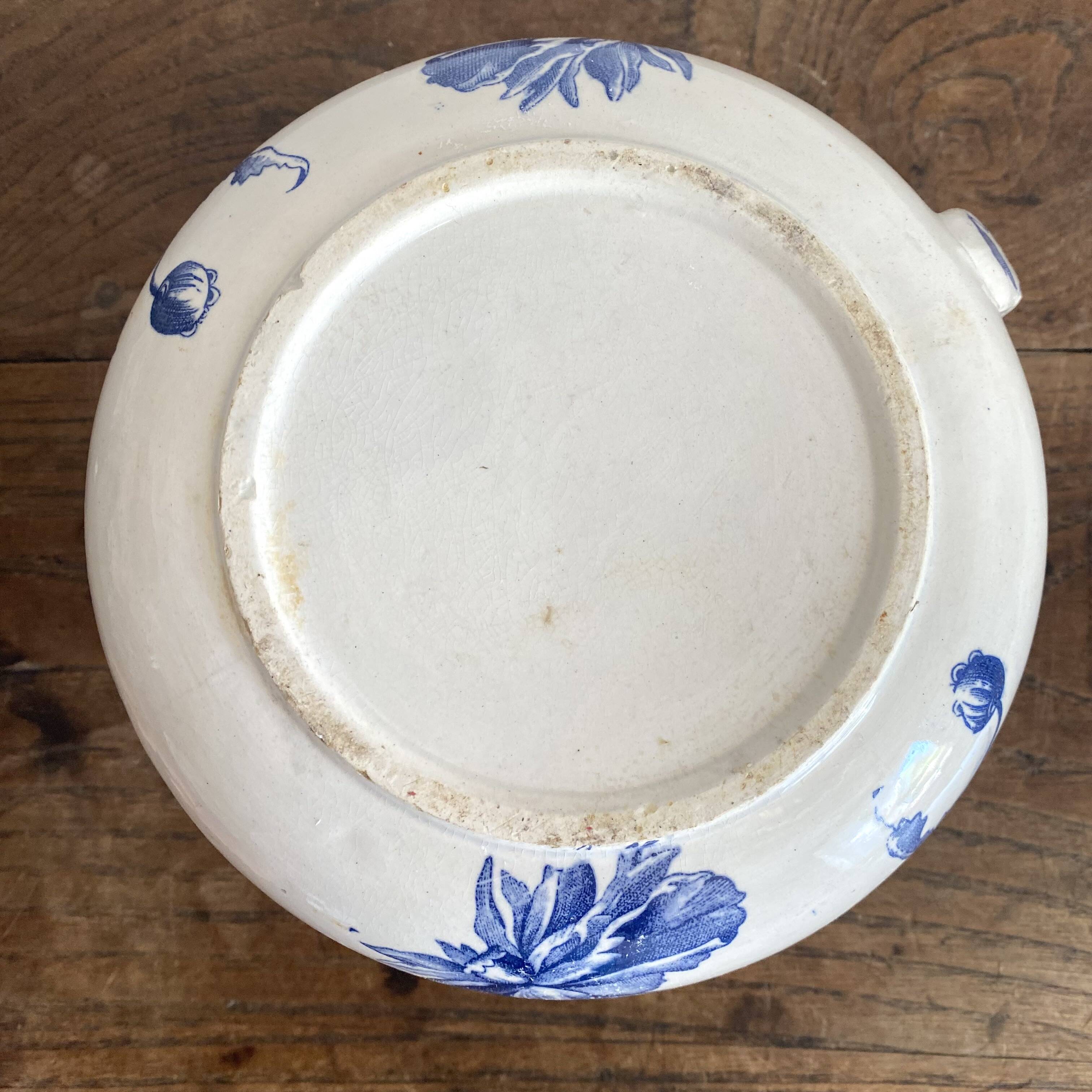 pitcher, jug in cobalt blue ironstone