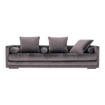 Sofa KOPENHAGA grey velour, Scandinavian design