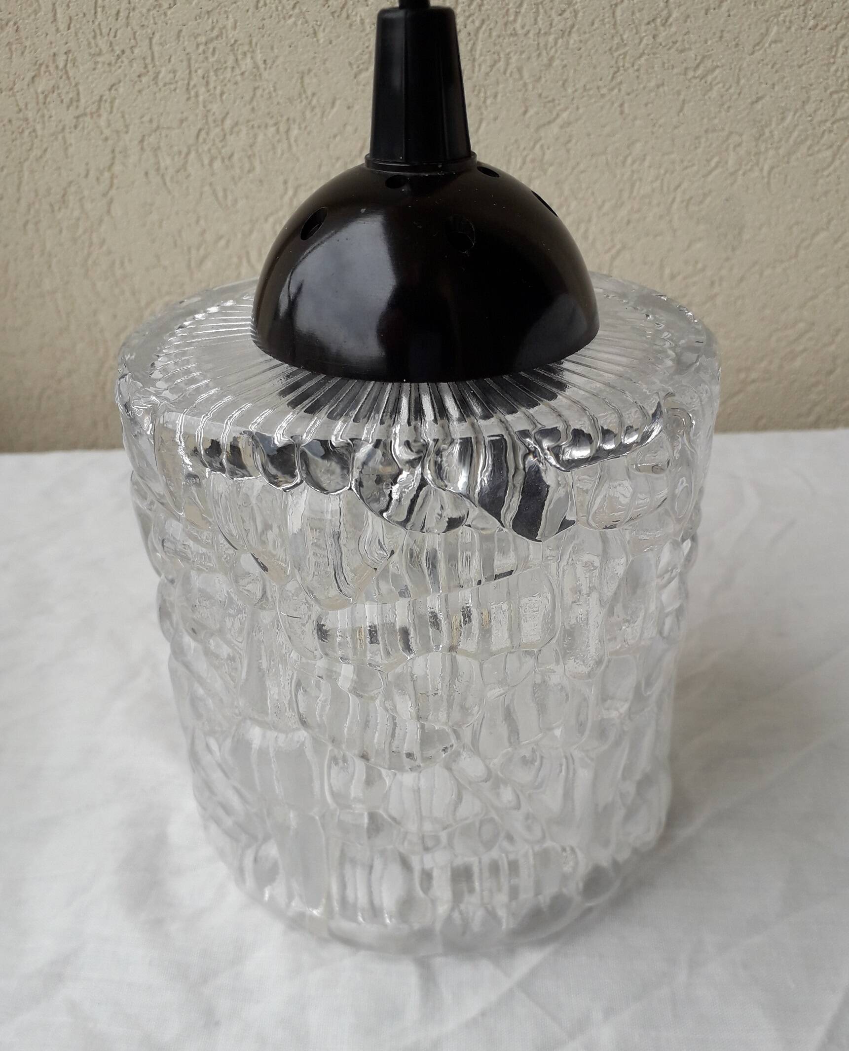 Suspension en verre holophane