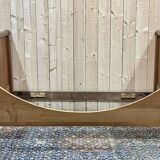 19th century empire sleigh bed in cherry wood