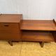 Mid century retro vintage teak telephone Bench Seat 1960