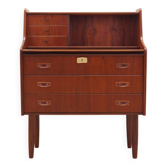 Secrétaire en teck, design danois, années 1970, production : Danemark