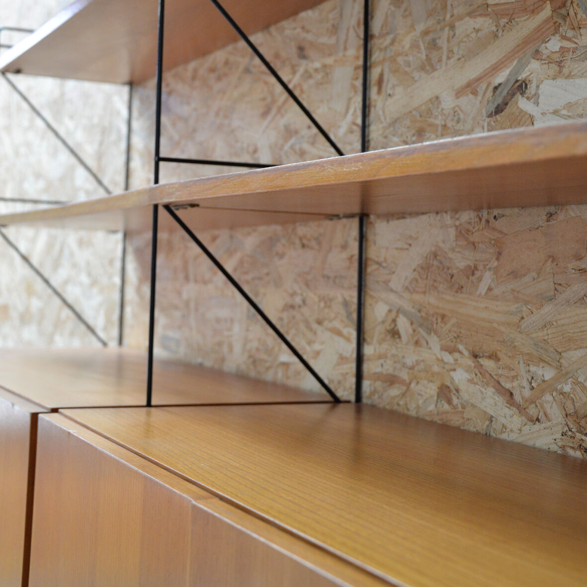 System wall shelf Erbus Möbel, 1960