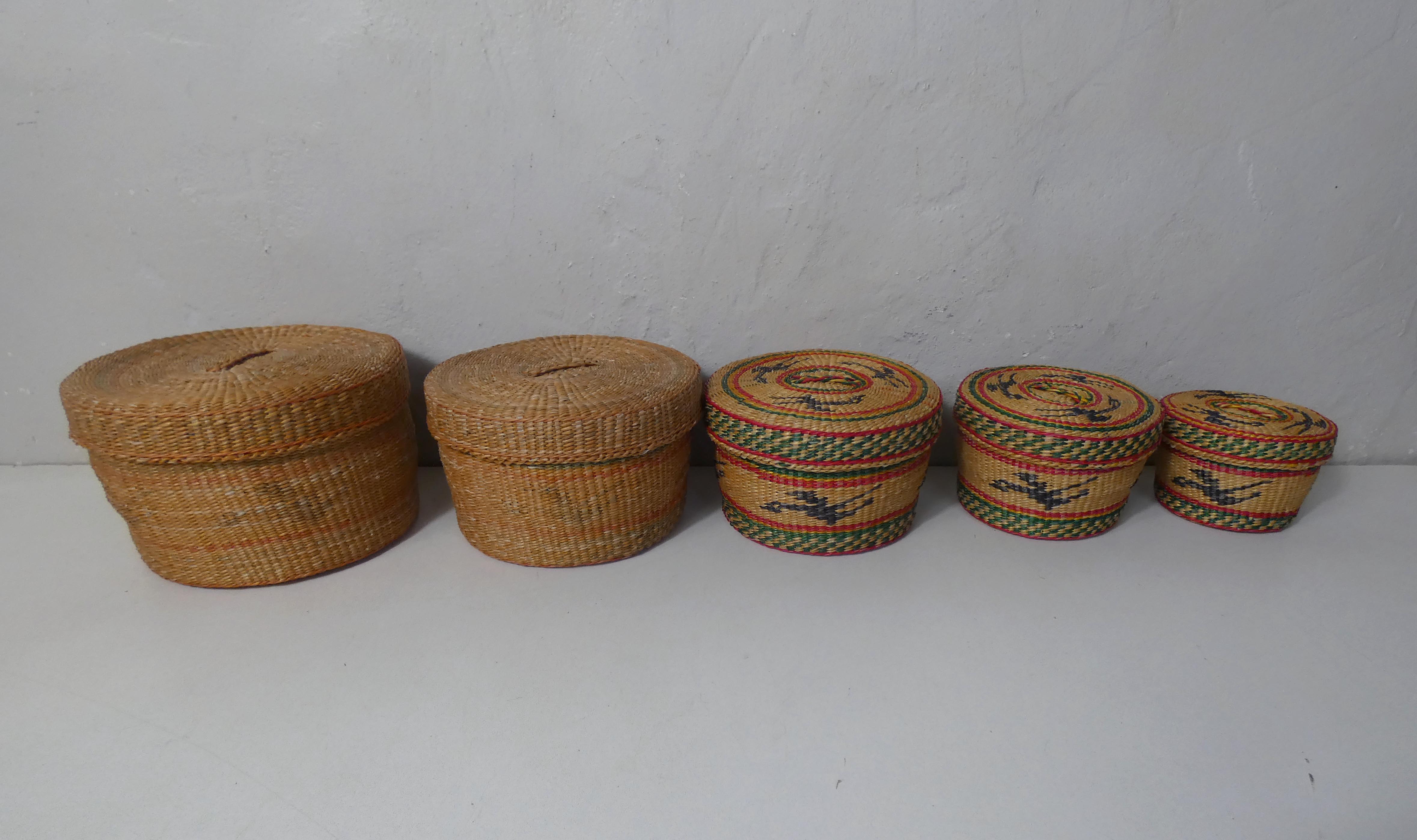 Rattan trundle boxes