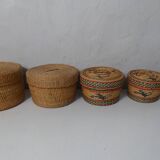 Rattan trundle boxes
