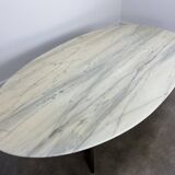 Oval marble table from the 70s