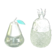 Pineapple and pear glass candy boxes