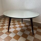 Table basse tripode miroir années 60