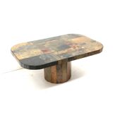 Vintage brutalist coffee table made in the 1970s