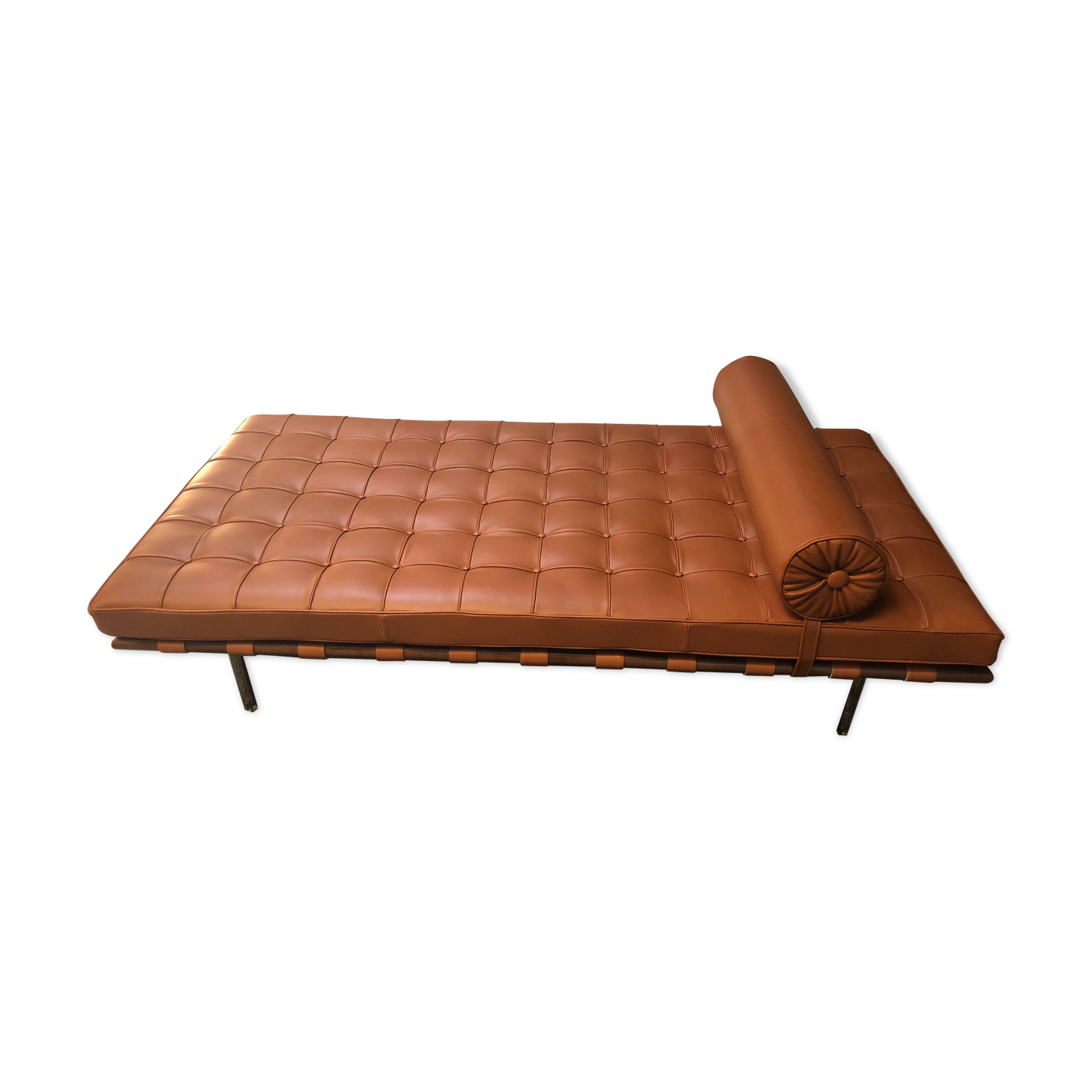 knoll daybed  cuir cognac