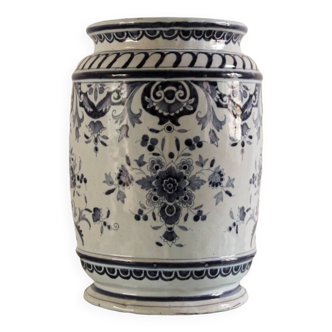 Rouen earthenware pot, 18th century.