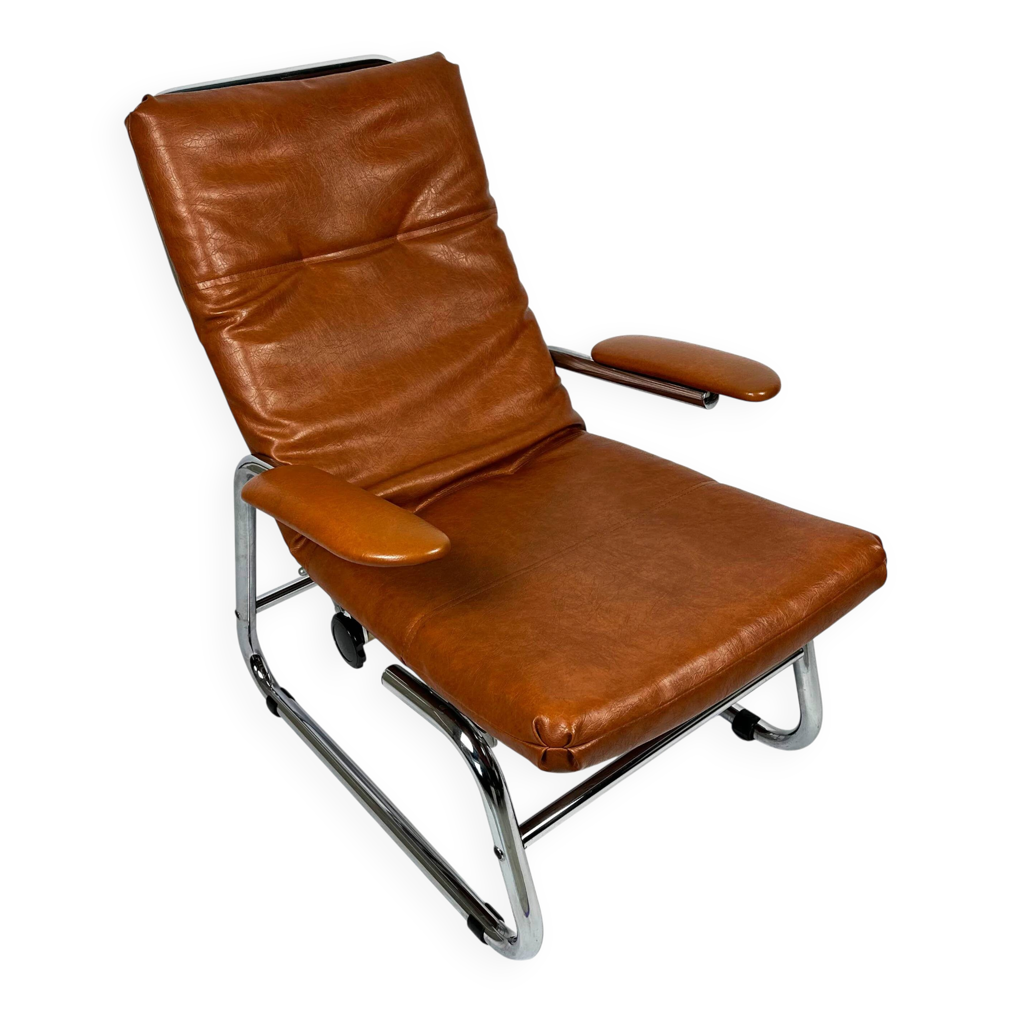 1970s Chrome Recliner - Perfect condition, pure 70s style.