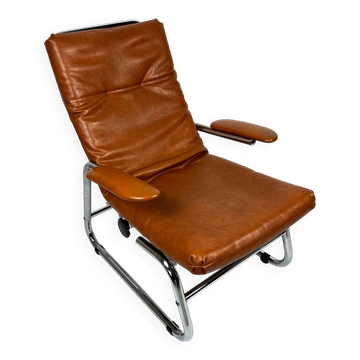 1970s Chrome Recliner - Perfect condition, pure 70s style.